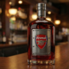 1 (2) Arsenal FC ihletésű whiskykarafa – luxus kristály italos palack, kézzel készített, ideális whiskyhez, bourbonhöz, konyakhoz vagy skót whiskyhez
