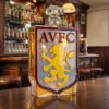 3 Aston Villa FC által ihletett luxus kristály whiskykarafa
