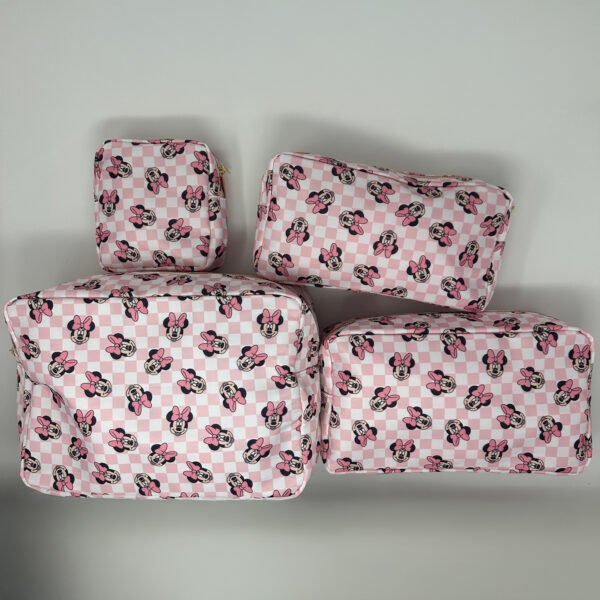 Rajzfilmes egér és barátai ihlette cipzáras neszesszerek – hercegnős minták, 4 méretben