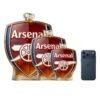 Arsenal FC ihletésű whiskykarafa – luxus kristály italos palack, kézzel készített, ideális whiskyhez, bourbonhöz, konyakhoz vagy skót whiskyhez