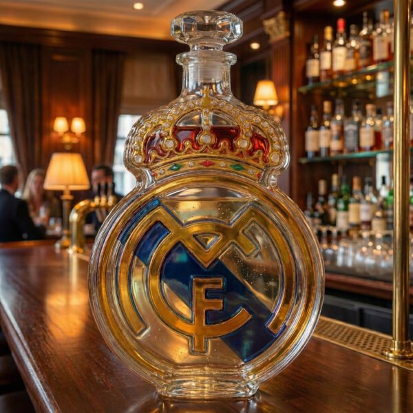 4 Real Madrid által ihletett luxus kristály whiskykarafa