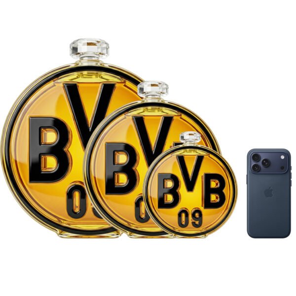5 Borussia Dortmund ihletésű whiskykarafa – luxus, kézzel készített kristálykarafa