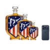 5 Atlético Madrid által ihletett whiskykarafa – luxus, kézzel készített kristálykarafa, ideális whiskyhez, bourbonhoz, konyakhoz vagy skót whiskyhez