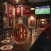 5 AC Milan ihletésű whiskykarafa – luxus kristály italos palack, kézzel készített, ideális whiskyhez, bourbonhöz, konyakhoz vagy skót whiskyhez