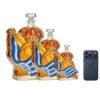 Real Sociedad ihletésű luxus kristály whiskykarafa – kézzel készített italos palack whiskyhez, bourbonhöz, konyakhoz vagy skót whiskyhez