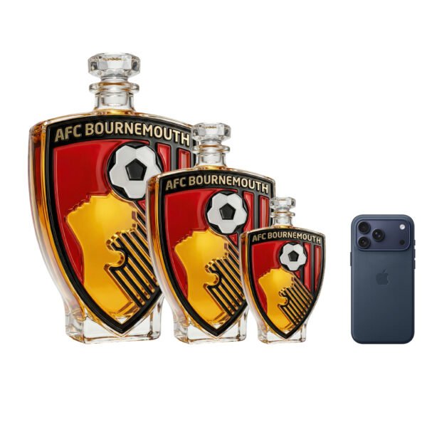 AFC Bournemouth ihlette luxus kristály whiskykarafa