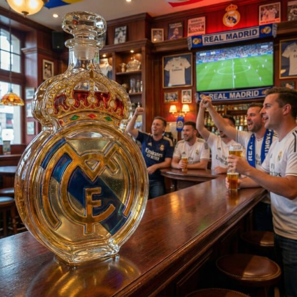 7 Real Madrid által ihletett luxus kristály whiskykarafa