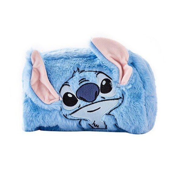 Plüss rajzfilmes stílusú kozmetikai táska és irattartó – nagy kapacitású neszesszer, mosdó- és mobiltelefon-tartó