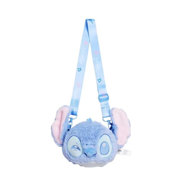 1 Rajzfilmes Kék Űrlény Ihlette Plüss Keresztpántos Táska – Aranyos Baba- és Gyűjtői Stílusú Hátizsák