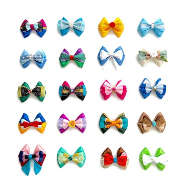 Mesebeli hercegnők által ihletett hajmasnik | Rajzfilmes stílusú masnik | 4 hüvelykes masni