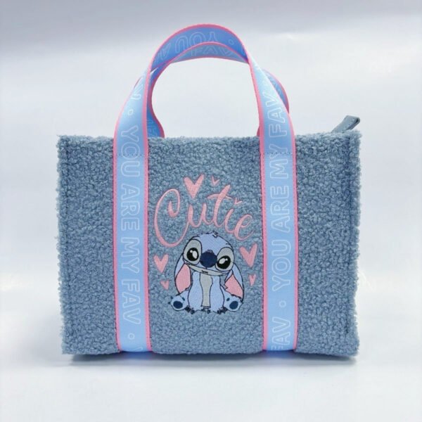 Rajzfilm ihlette plüss tote táska – puha váll- és kézitáska, nagy méretű bevásárlótáska