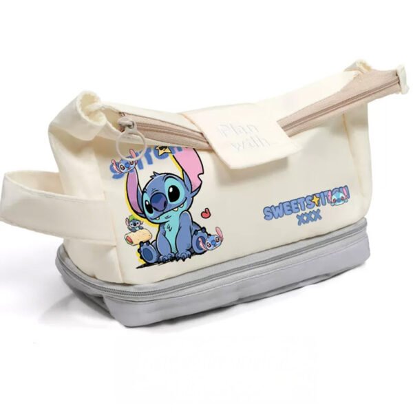 Űrkutya ihlette nagyméretű tolltartó – aranyos anime stílusú, kétoldalas mintás, nagy kapacitású írószer rendszerező