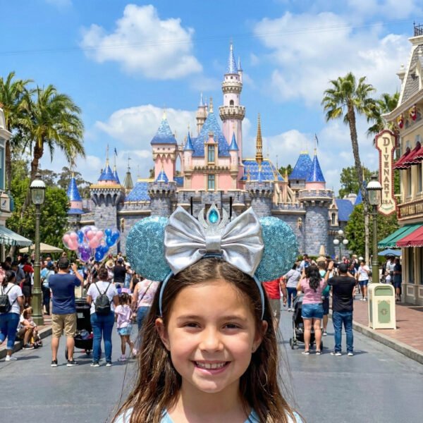 Hercegnő ihlette egérfüles fejpánt – rajzfilmes stílusú, csillogó karakteres fülek, gyerekeknek és felnőtteknek