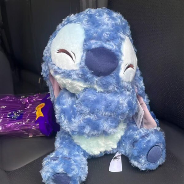 2 Ölelhető Kék Űrlény Ihlette Göndör Szőrű Plüss Játék és Párna – Aranyos Rajzfilmes Figura, Újévi és Születésnapi Ajándék