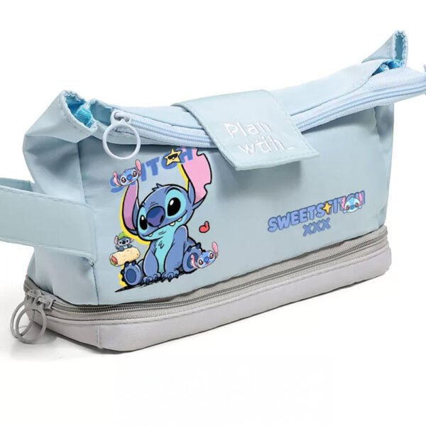 Űrkutya ihlette nagyméretű tolltartó – aranyos anime stílusú, kétoldalas mintás, nagy kapacitású írószer rendszerező