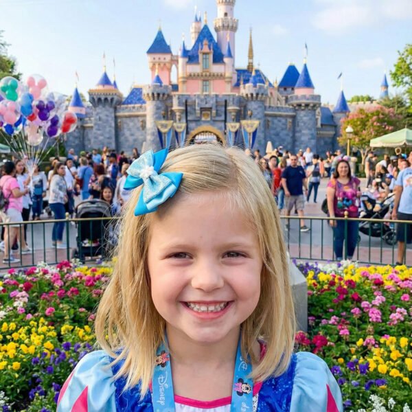 Mesebeli hercegnők által ihletett hajmasnik | Rajzfilmes stílusú masnik | 4 hüvelykes masni