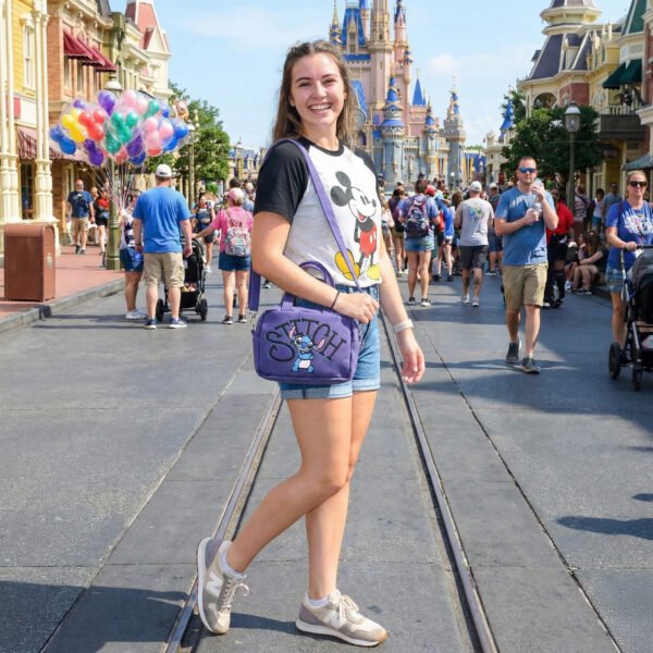 3 Aranyos kék űrlény ihlette kis négyzet alakú oldaltáska – csengős kézitáska, keresztpántos városi táska, utazáshoz és fényképezőgéphez