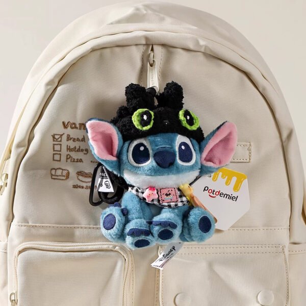 3 Plüss, kék űrlény ihlette táskadísz – aranyos mini figura hátizsákra vagy kulcstartónak