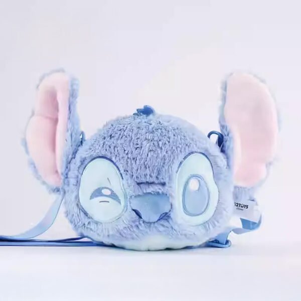 5 Rajzfilmes Kék Űrlény Ihlette Plüss Keresztpántos Táska – Aranyos Baba- és Gyűjtői Stílusú Hátizsák