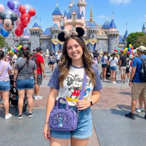 Aranyos kék űrlény ihlette kis négyzet alakú oldaltáska – csengős kézitáska, keresztpántos városi táska, utazáshoz és fényképezőgéphez